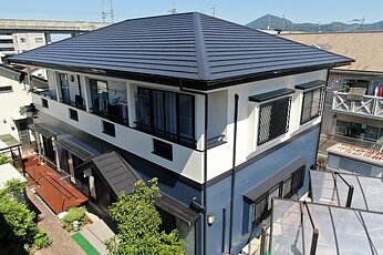 熊本市南区 N様邸 外壁塗装工事 屋根葺き替え工事