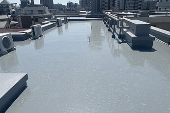 熊本市中央区　マンション屋上防水工事