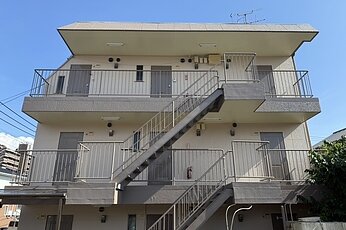 熊本市中央区　アパート屋根外壁塗装工事