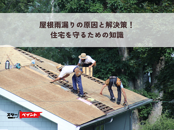 屋根雨漏りの原因と解決策！住宅を守るための知識の画像