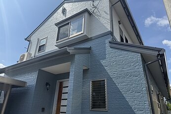 【上益城郡益城町】築17年M様邸｜ネイビー外壁と無機塗料で高耐久リフォーム！