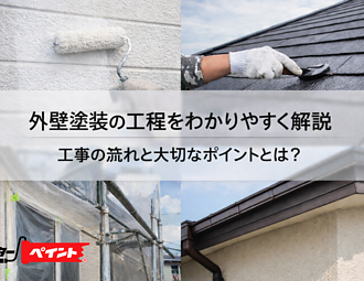 外壁塗装の工程をわかりやすく解説｜工事の流れと大切なポイントとは？のイメージ
